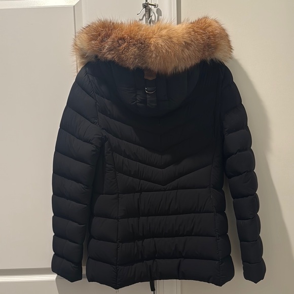 Mackage Women's Black Puffer Jacket with Fur Hood - Picture 3 of 8